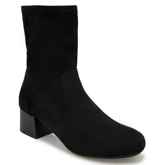 Kenneth Cole Reaction Shoes - Kenneth Cole Reaction Womens Size 7.5M Road Stretch Block Heel Booties Black $99